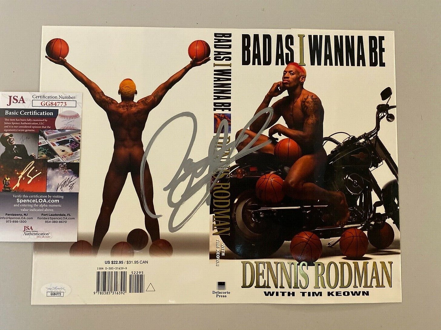 Dennis Rodman Signed Bad As I Wanna Be Book Cover JSA COA Free Shipping |  eBay