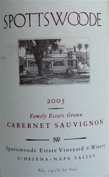 A - spottswoode - CU 2005 Cab label A - spottswoode - CU 2005 Cab label