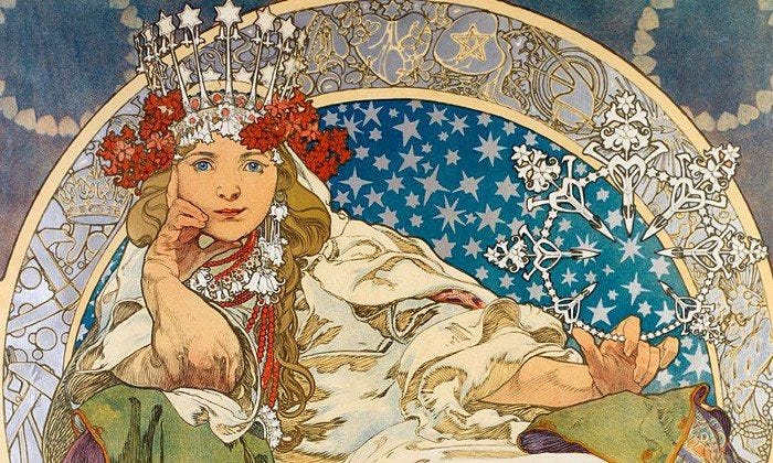 Princess Hyacinth, 1911 -- The only poster Czech Art Nouveau artist ...