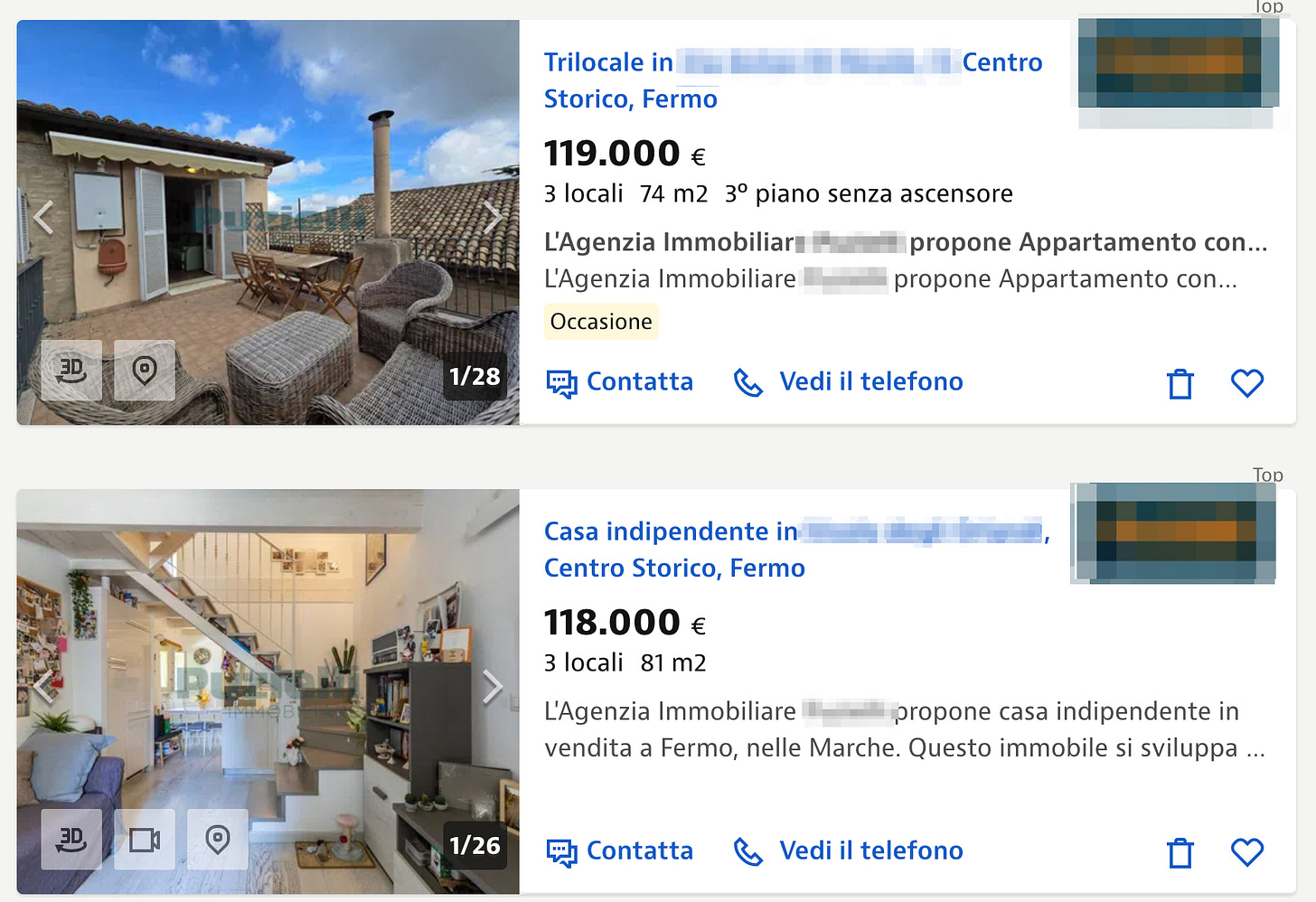 Sample Italian real estate listings Sample Italian real estate listings