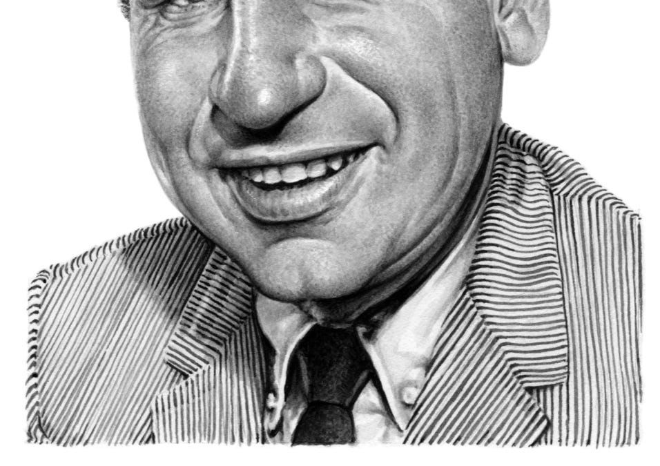 Drew Friedman’s new Mel Brooks portrait marks the comedian’s 100th birthday