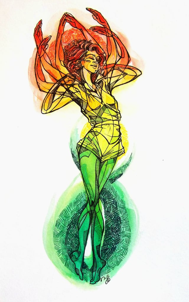 r/IDAP - I've been drawing a picture on a theme every month. This month is "Bloom".