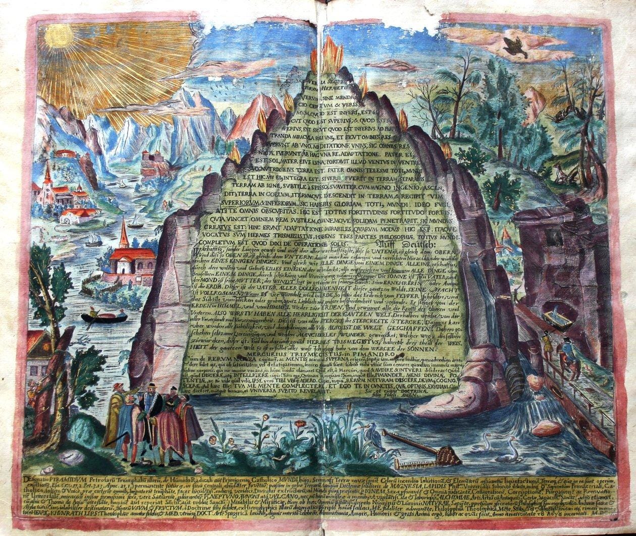 Tabula Smaragdina Smaragdtafel des Hermes Trismegistus, 1609