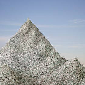 Piles of cash