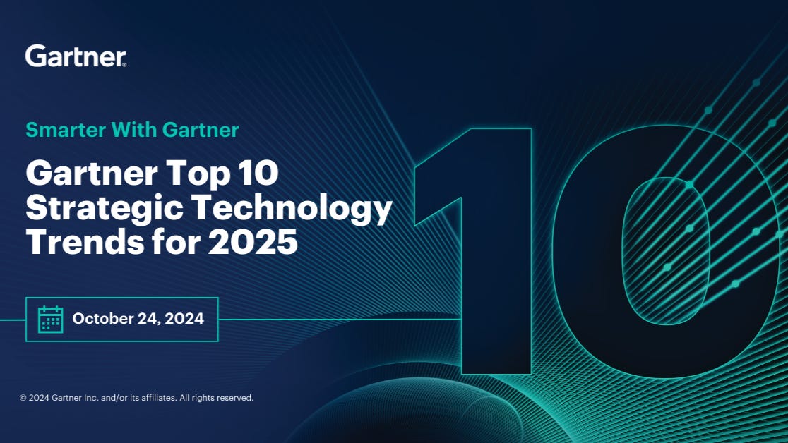 Gartner's Top 10 Strategic Technology Trends for 2025: From AI to the  Future of Human-Machine Interaction | by Usable Service Design | Nov, 2024  | Medium