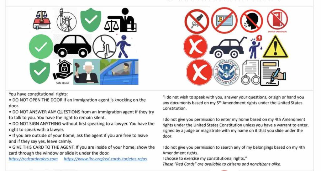 Learn more about ILRC Red Cards