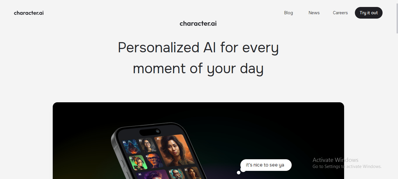what is a characterAI Site