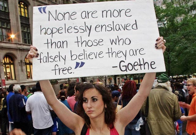 r/QuotesPorn - "None are more hopelessly enslaved than those who falsely believe they are free" [960x662]