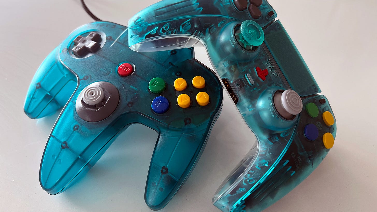 Killscreen PS5 controller and N64 controller Killscreen PS5 controller and N64 controller