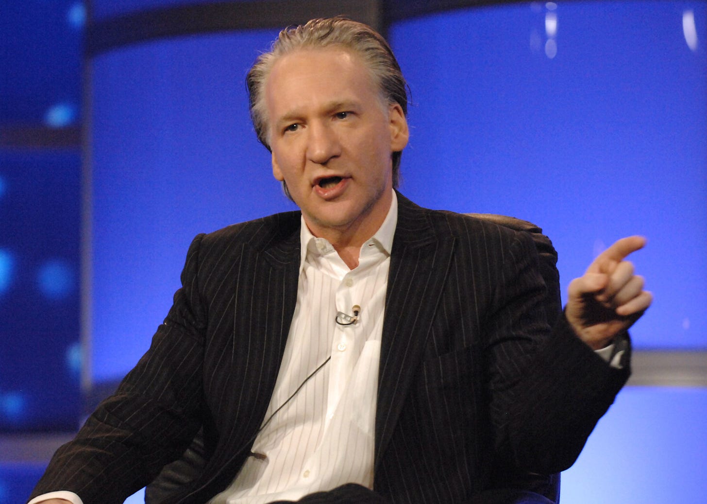 Foto Bill Maher dalam salah satu acara bincang-bincangnya.