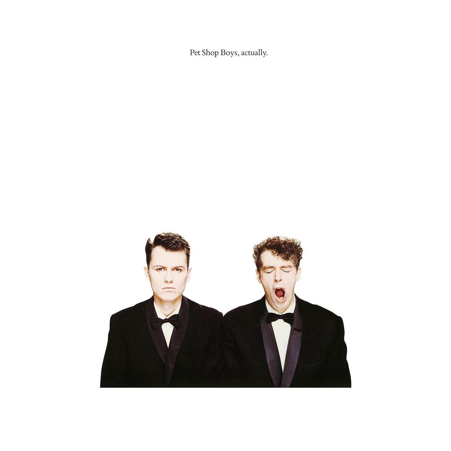 Pet Shop Boys "Actually" album art Pet Shop Boys "Actually" album art