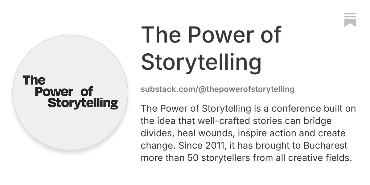 The Power of Storytelling | Substack