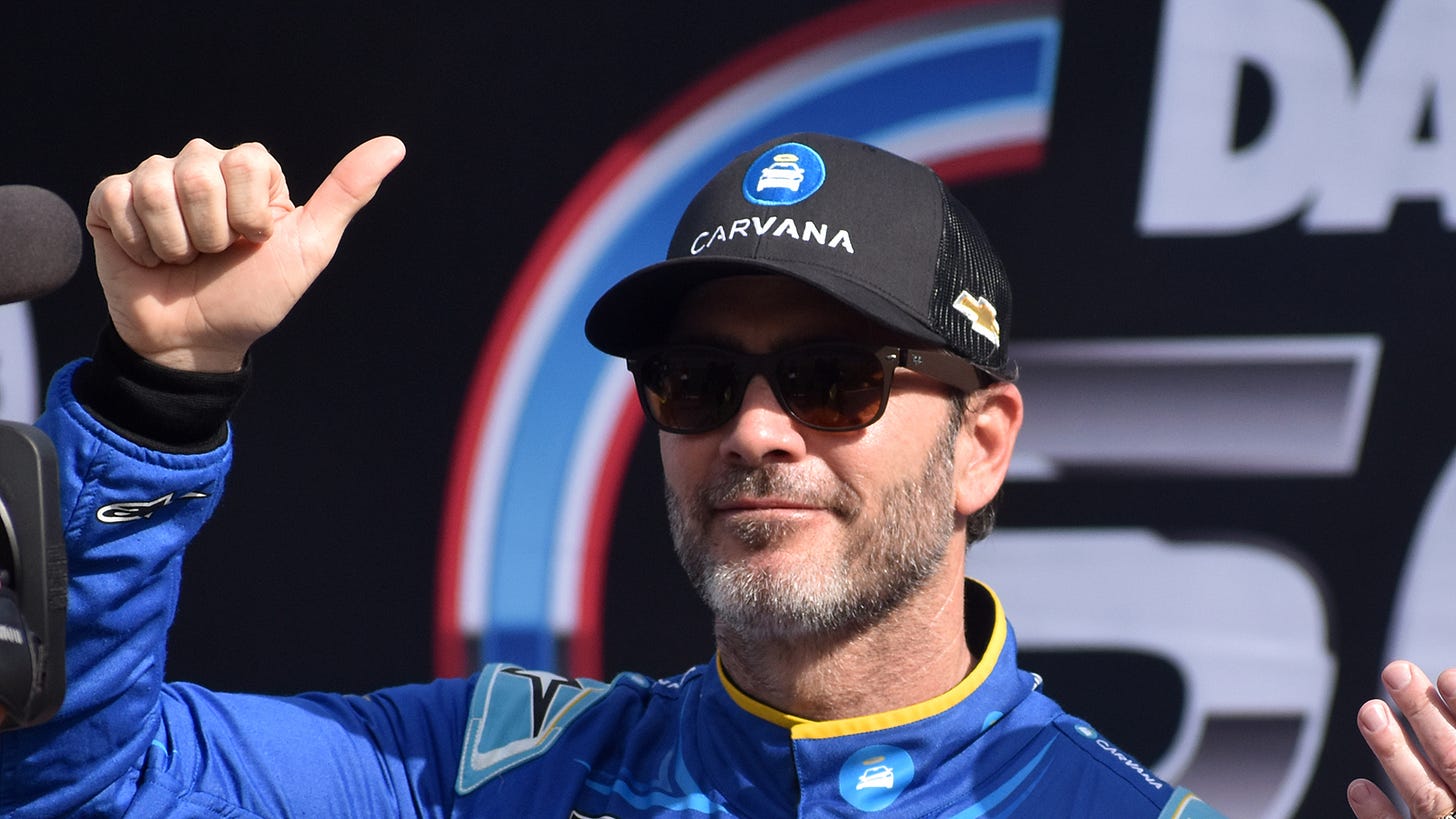 Jimmie Johnson will return to NASCAR Cup Series competition for the 2026 Street Race in San Diego at the U.S. Naval Base Coronado. Jimmie Johnson will return to NASCAR Cup Series competition for the 2026 Street Race in San Diego at the U.S. Naval Base Coronado.
