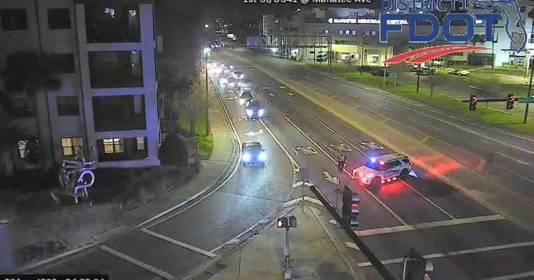 Fatal Early-Morning Crash Closes 1st Street in Bradenton
