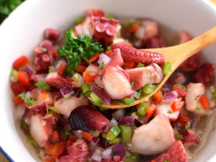 salpicón de pulpo