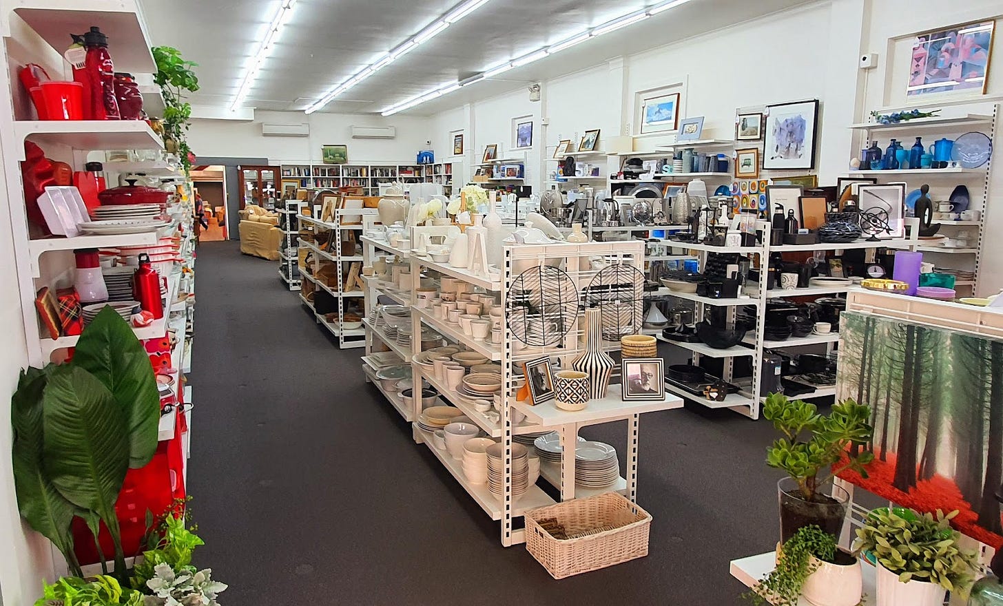 Inside the Salvos op shop in Katoomba