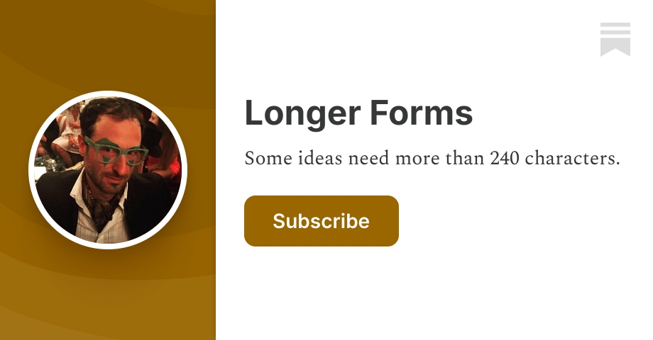 Substack Lewis Lin Longer Forms | Matthew Lewis | Substack