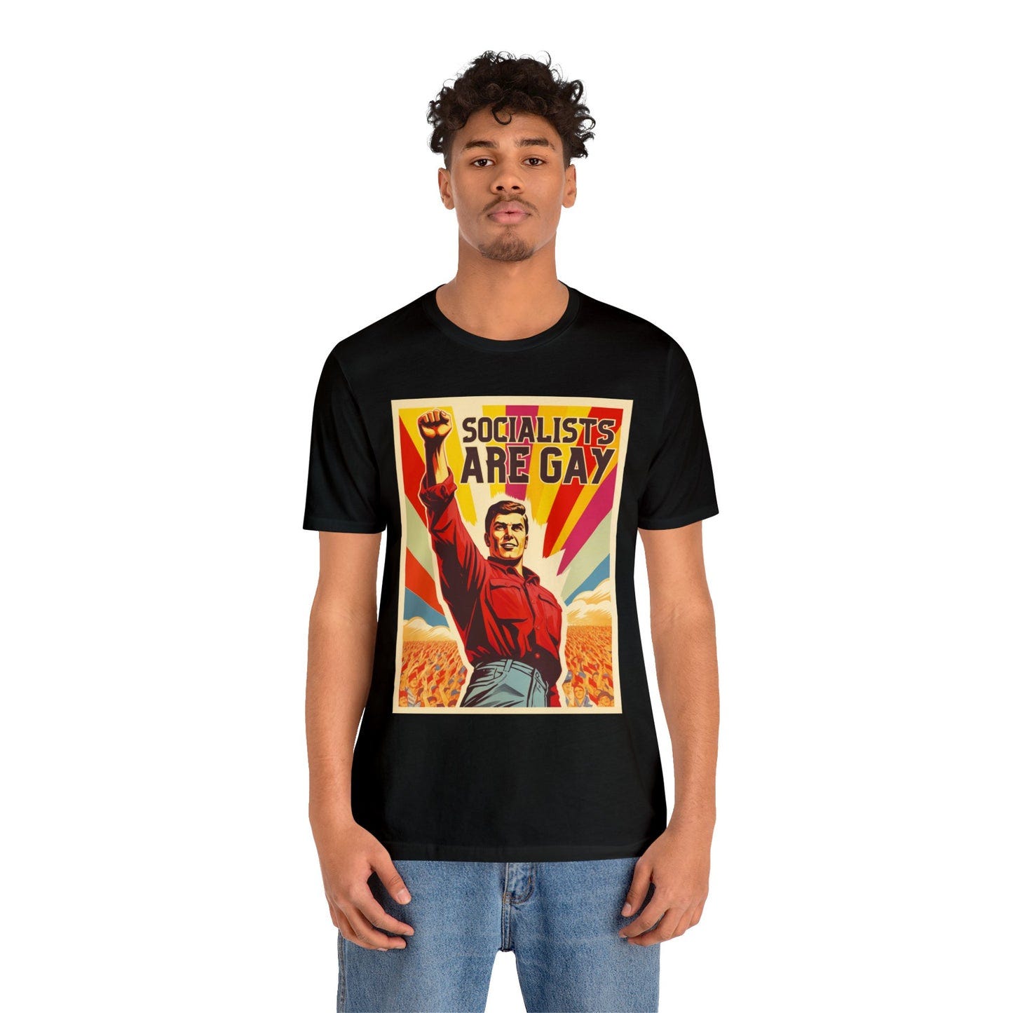 Socialists Are Gay Unisex Jersey Short Sleeve Tee