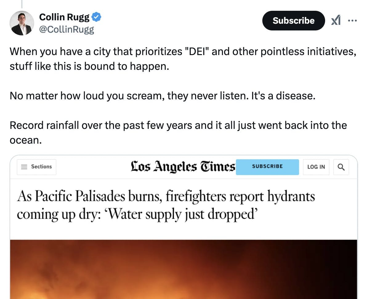 Conservatives Somehow Find a Way to Be Racist About L.A. Wildfires | The  New Republic