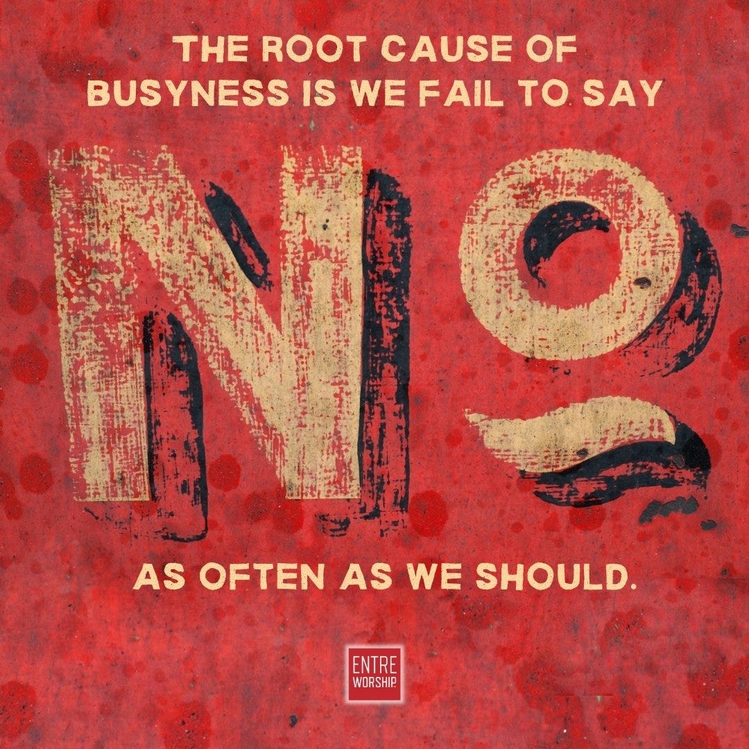 the root cause of busyness