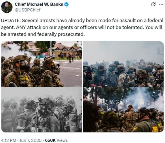 Statement by US Border Patrol Chief Michael Banks (via x.com)