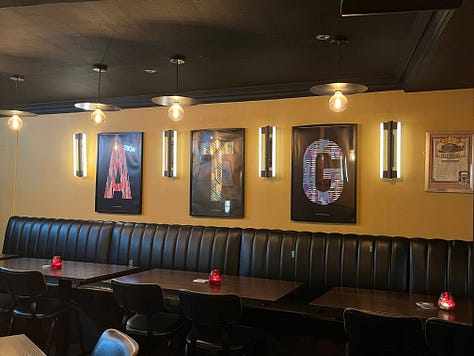 A mix of 'after and before' images from the pub