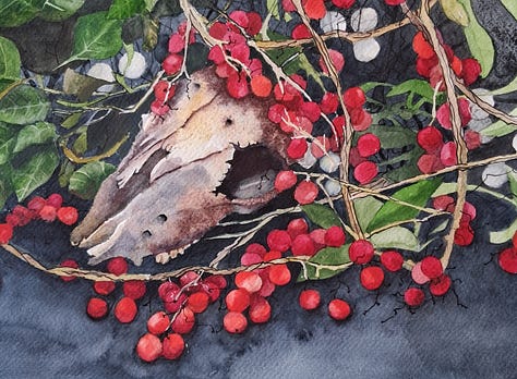 Watercolour sketches and paintings from September @ArtinBrittany