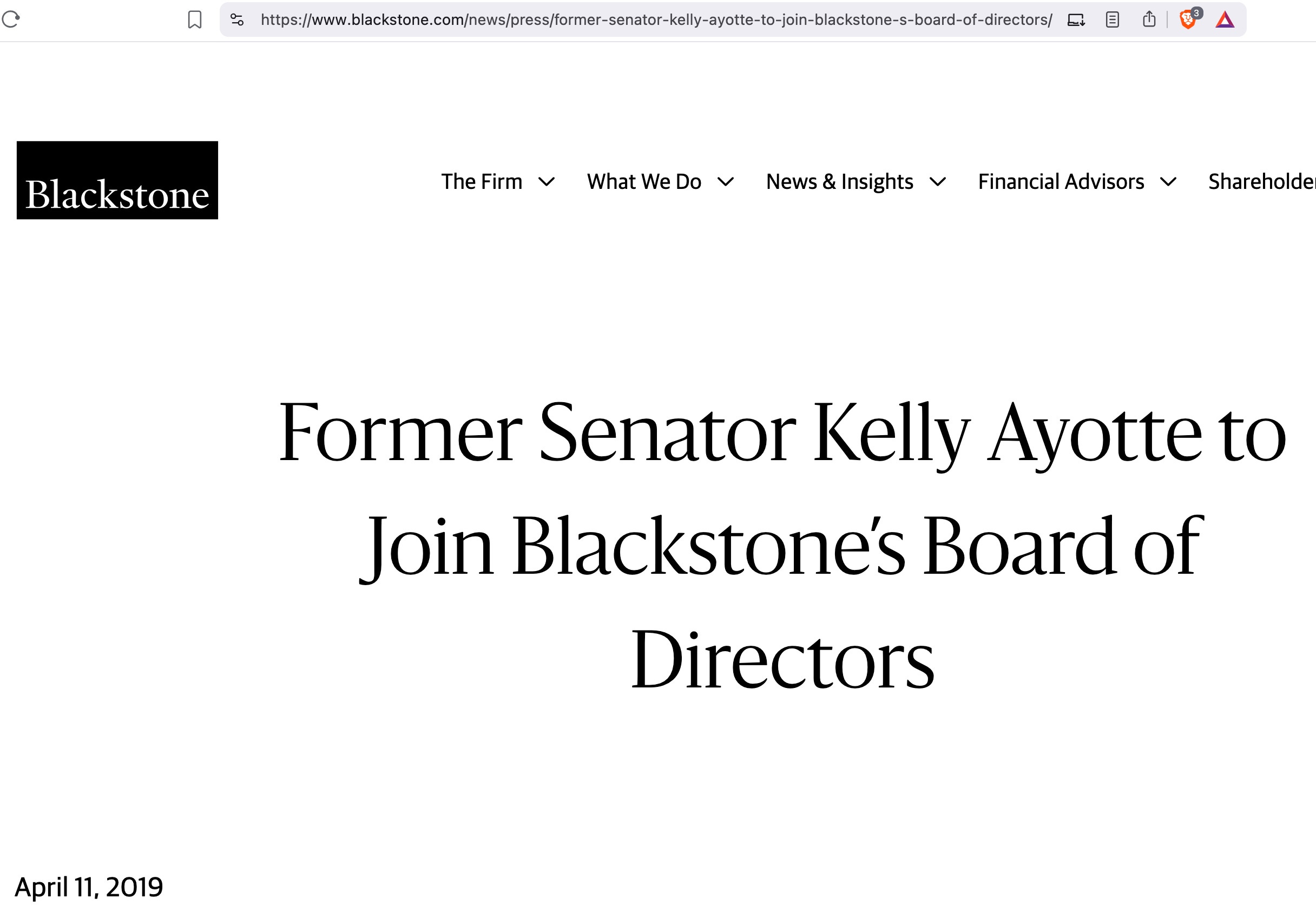 merylnass.substack.com - Meryl Nass - Who is Kelly Ayotte, Governor of New Hampshire? She made millions serving on the Boards of Blackstone, Caterpillar, Rupert Murdoch's NewsCorp, Boston Properties, Blink Health