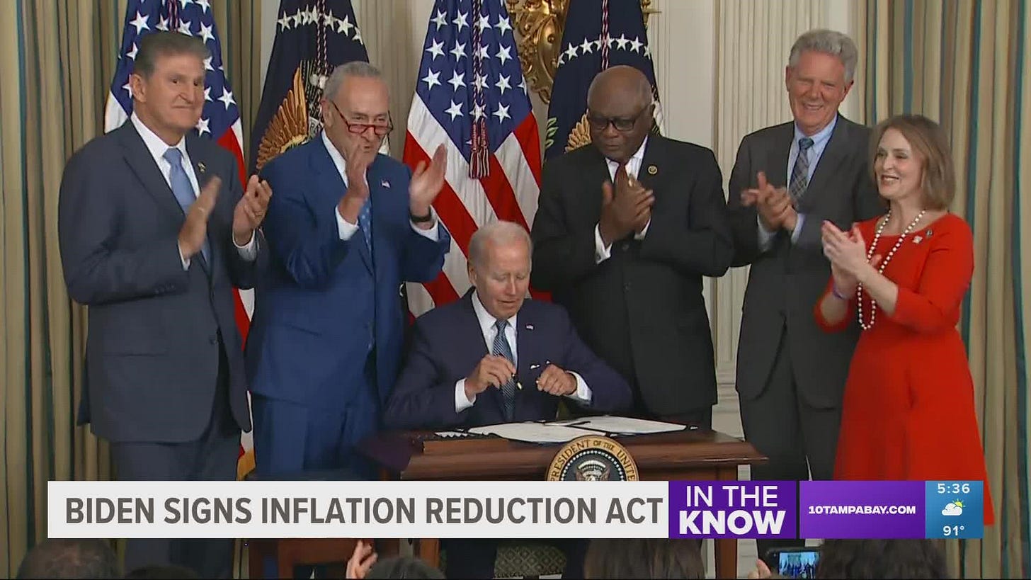 Biden signs Inflation Reduction Act | wtsp.com