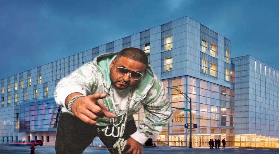 dj khaled at uiowa voxman building