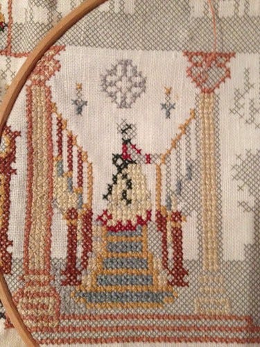 Cross stitch close up Cross stitch close up