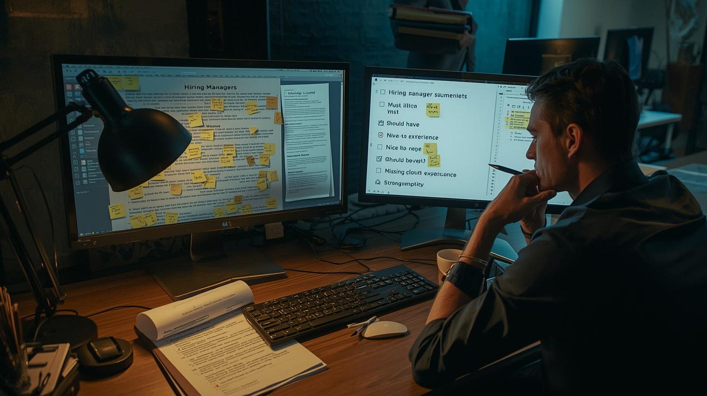 recruiter comparing messy hiring notes to organized NotebookLM skill summaries recruiter comparing messy hiring notes to organized NotebookLM skill summaries