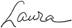 Laura Handwritten signature