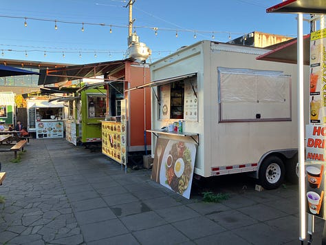 Food truck carts in Portland