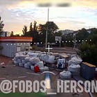 Fiber Optic "FPV" Multirotor Drones Used To Target Petrol/Gas Station Across Dnieper River In Kherson Region