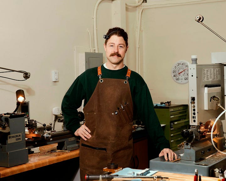 The new Ardea; Bradley in his Vancouver workshop. 
