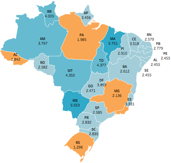 Piso salarial dos professores no Brasil | Infográficos | Gazeta do Povo