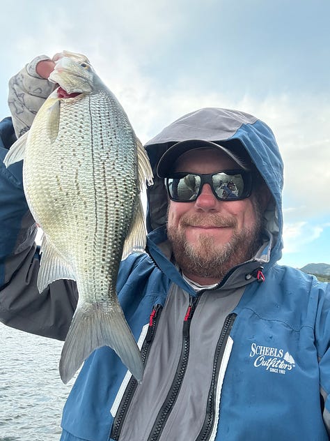 Northern Colorado Fishing - walleye, largemouth bass, and wiper