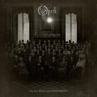 Cover des Opeth Albums im Stil eines alten Familienfotos mit mehreren Dutzend Menschen in grau, braunen Tönen. Die Gesicht sind nicht richtig zu erkennen.