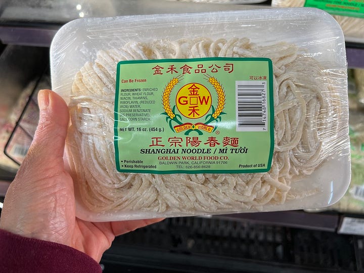 Chinese noodle options