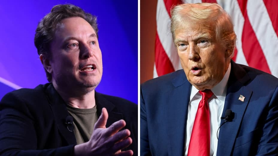 Elon Musk and Donald Trump.