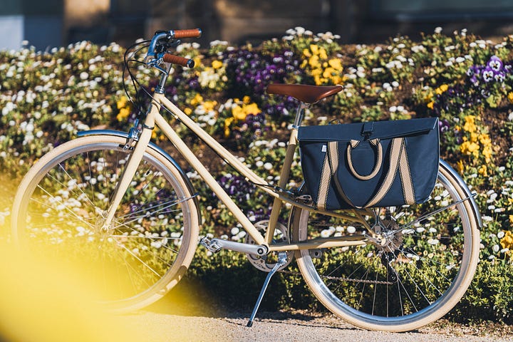 Deux saccoches pour velo de ville