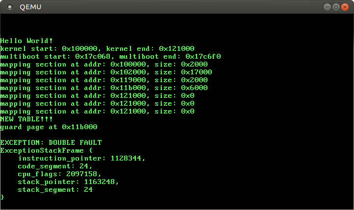 Double Faults | Writing an OS in Rust (First Edition)