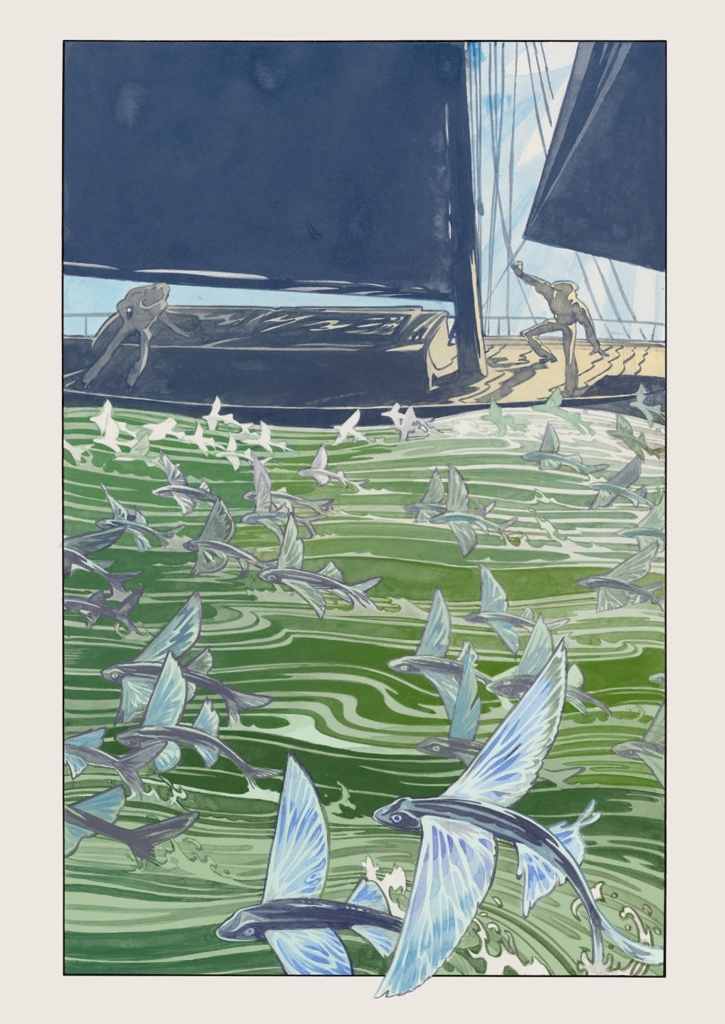 Peut être une représentation artistique de oiseau de mer