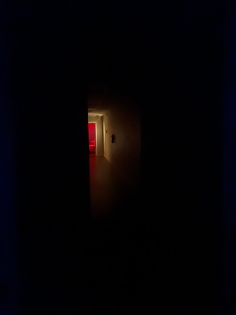 Creepy blue glow photos