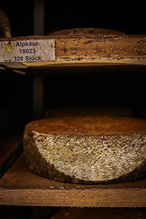 Genussbunker selection of cheese with some already pre-ordered for certain restaurants