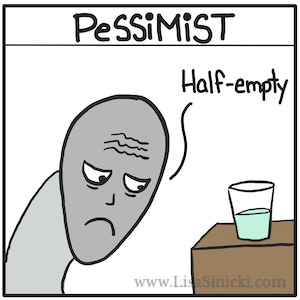 The Glass Is comic essay by Lisa Sinicki