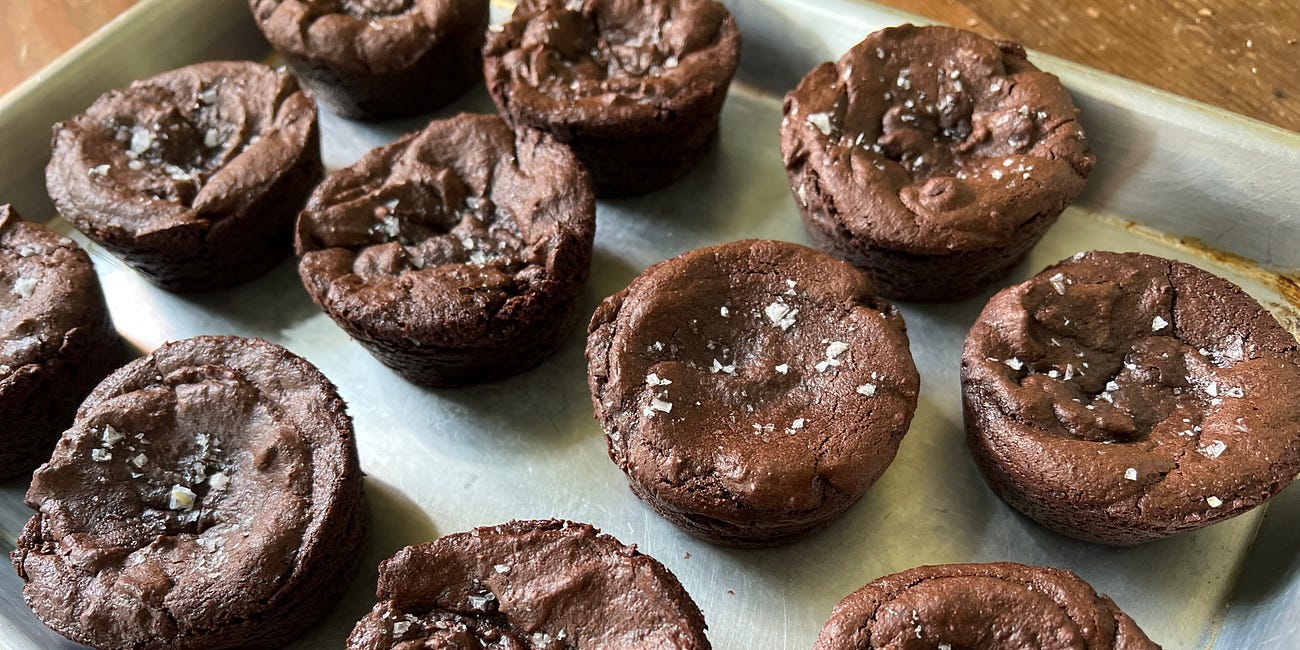 Rich Chocolate Brownies (v, gf)
