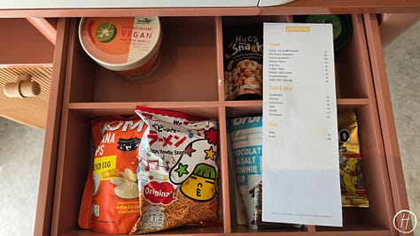 Standard Pattaya: Welcome amenities & mini bar