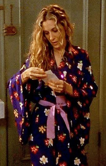 Some of Carrie Bradshaw's many vintage robes